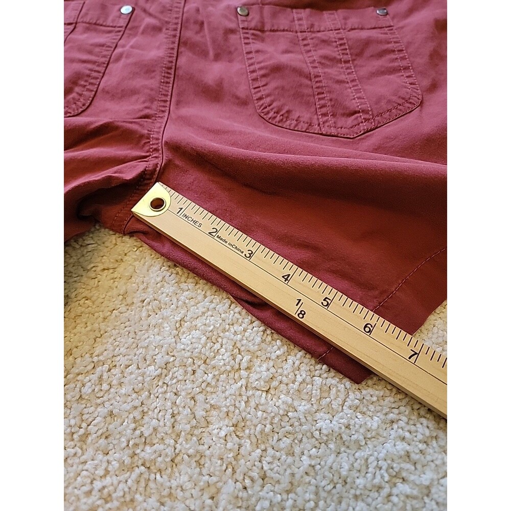Kuhl Womens Shorts Size 8 Chino Maroon - Picture 7 of 8